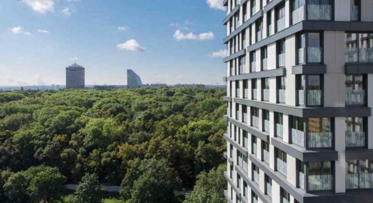 Residence Garden Tower s balkonem, garaz Prag Dış mekan fotoğraf