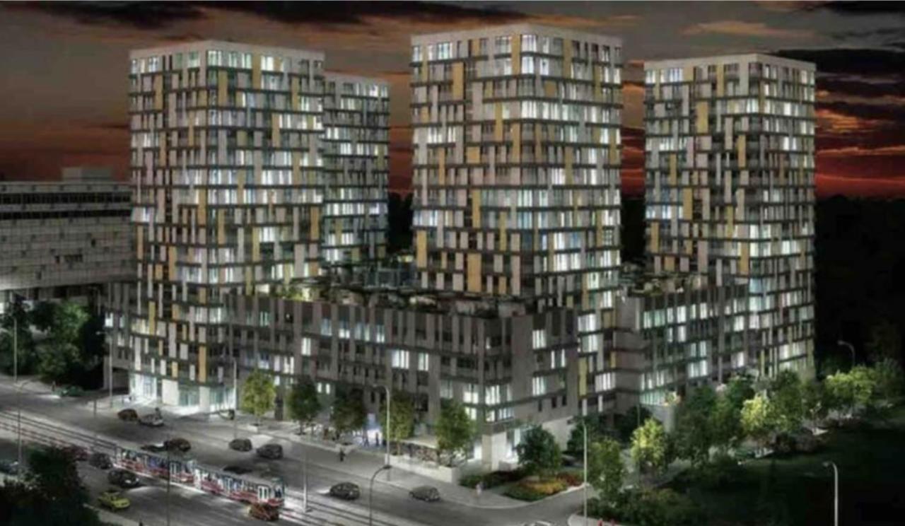 Residence Garden Tower s balkonem, garaz Prag Dış mekan fotoğraf